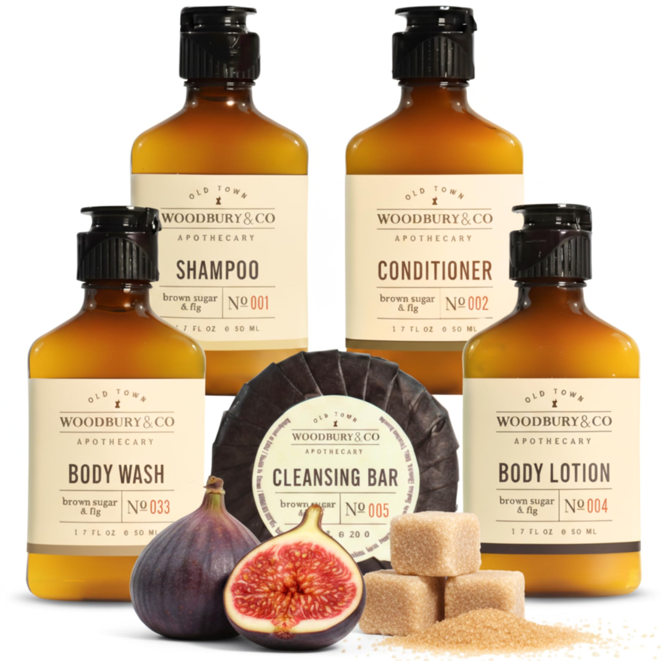 Amazon.com : WOODBURY & CO Travel Size Shampoo Conditioner Body