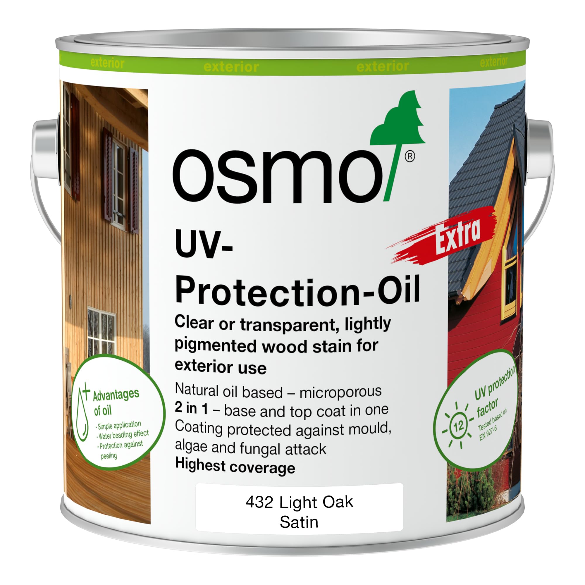 Osmo UV Protection Oil Extra 2.5L - Light Oak - 432 Extra