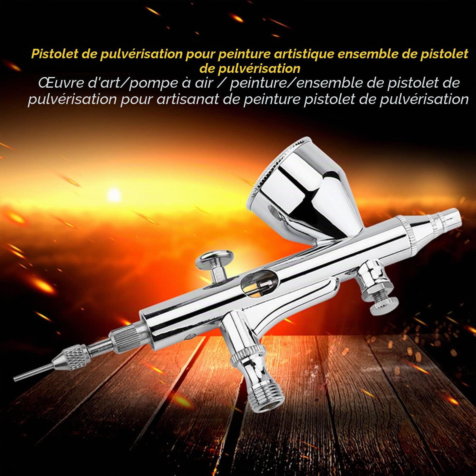 Kit Aérographe À Double Action 0 2 Mm 0 3 Mm 0 5 Mm Pistolet À Peinture À Aiguille Pour Décoration De Gâteaux Modèle Tatouage Art Peinture