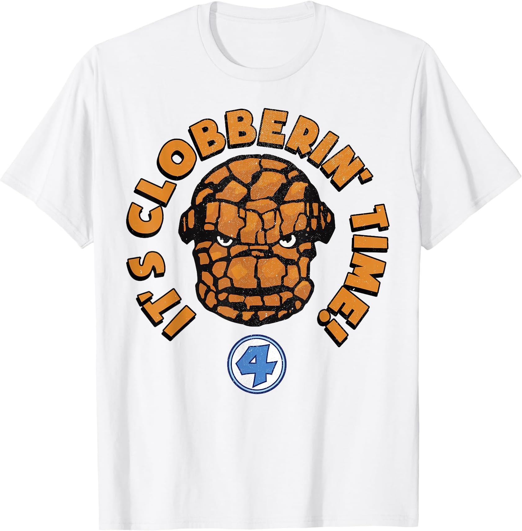 Fantastic Four The Thing Clobberin' Time Big Face T-Shirt