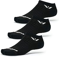 Swiftwick PERFORMANCE Zero No Show Socks (3 Pairs) - Cushioned Running Golf Socks, Moisture-Wicking, USA Made