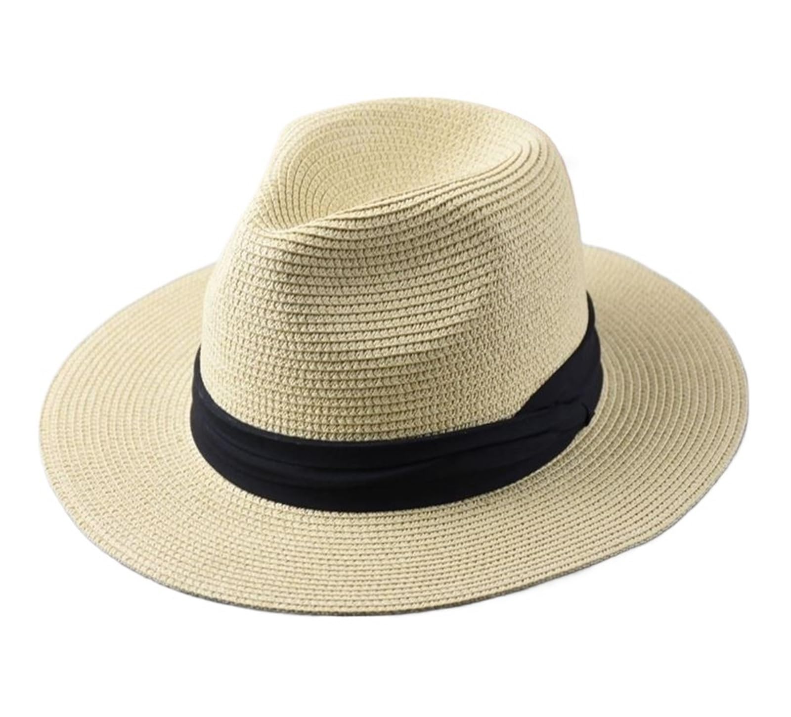 Genérico Sombrero de paja ala ancha gran tamaño Gorra viaje playa verano