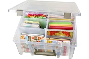 ArtBin Super Satchel Double Compartment Scrapbook Storage with 8 Removable Compartments