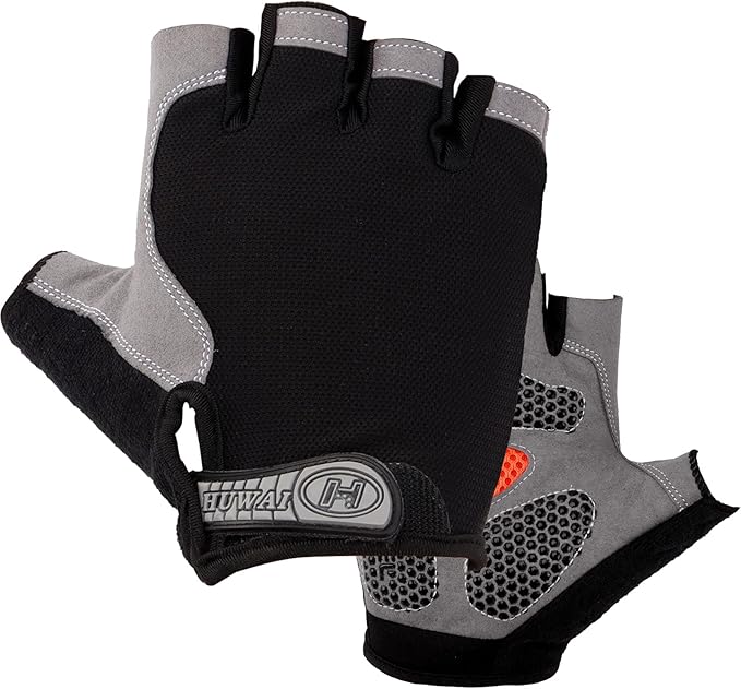 Cycling Gloves with Gel, Fingerless NonSlip ShockAbsorbing Mountain