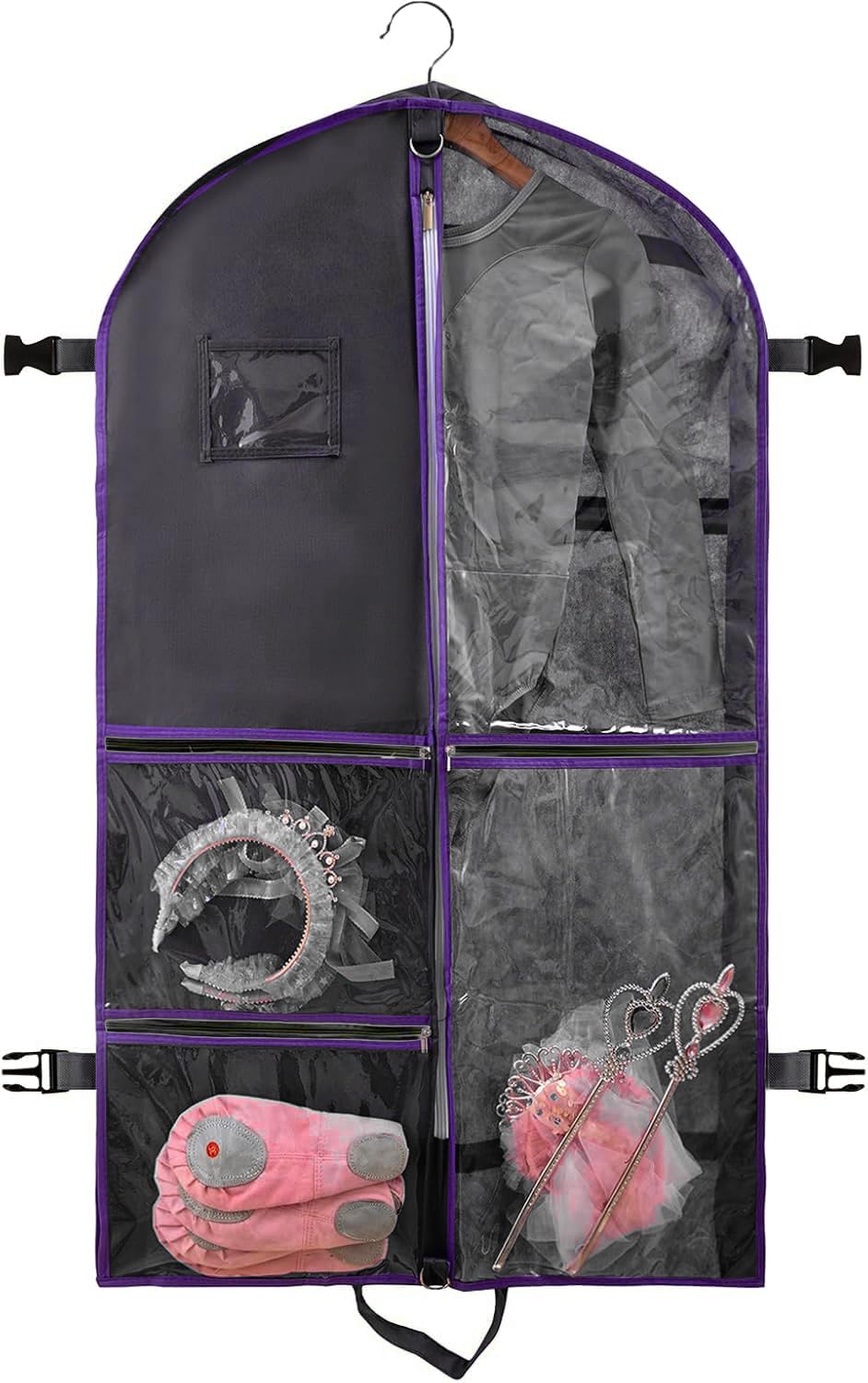 Garment Bags for Travel Fabric Garment Bag with Pockets Non-Woven Clothes Dance Costumes Covers And Mens Suit Pocket