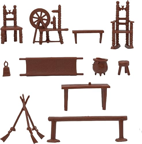 Miniatura 5 de BMC Classic Marx - Muebles antiguos  40 piezas de accesorios de plástico para casa de muñecas