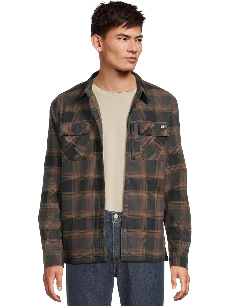 Gray Salty Crew Fathom Long Sleeve Tech Shacket