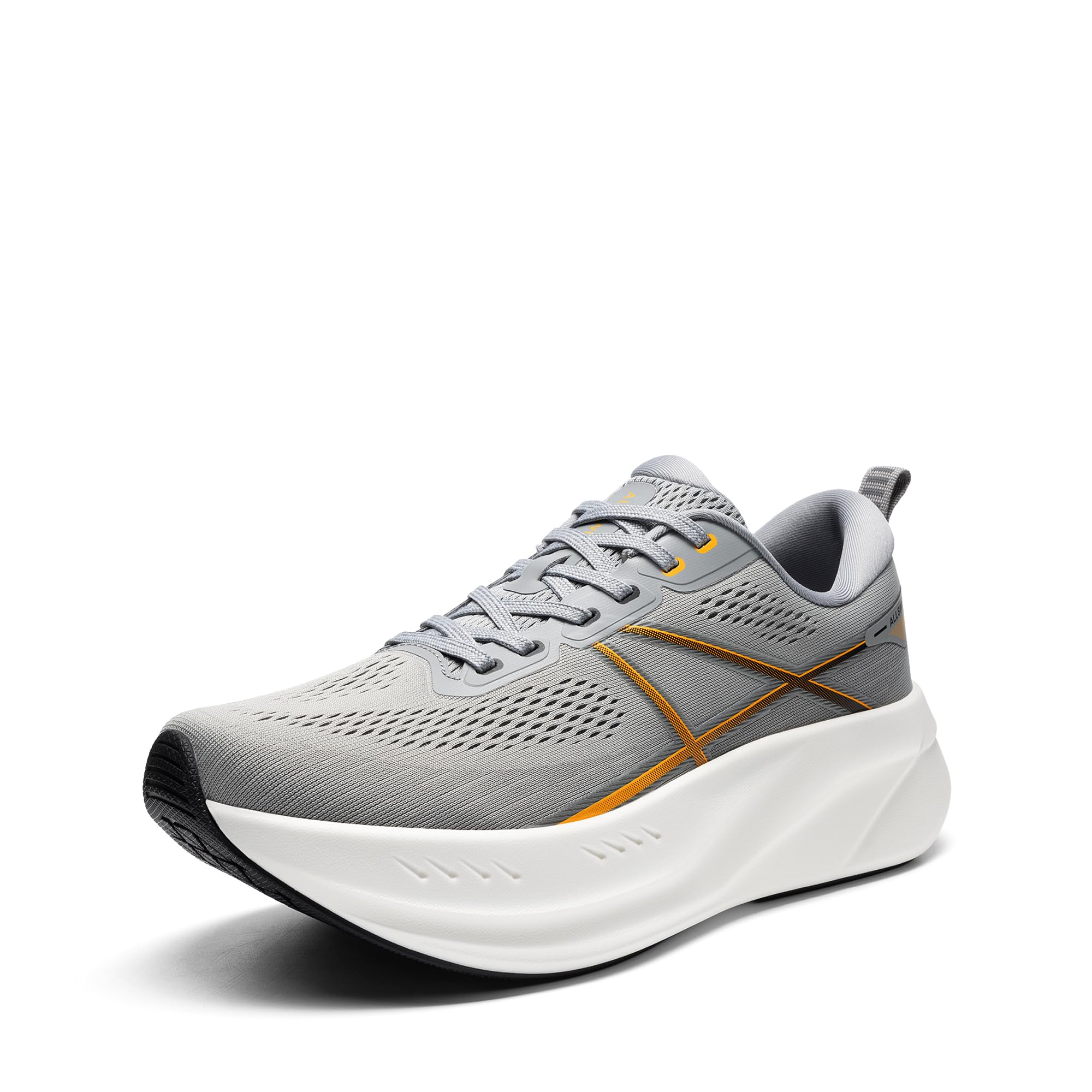 Photo 1 of ALLSWIFIT Men's Road Running Shoes Cushion Tennis Shoes Non-Slip Comfortable Lightweight Gym Workout Athletic Arch Support Walking Sneakers Active5K,Size 7.5,Grey,AMUMRS2503