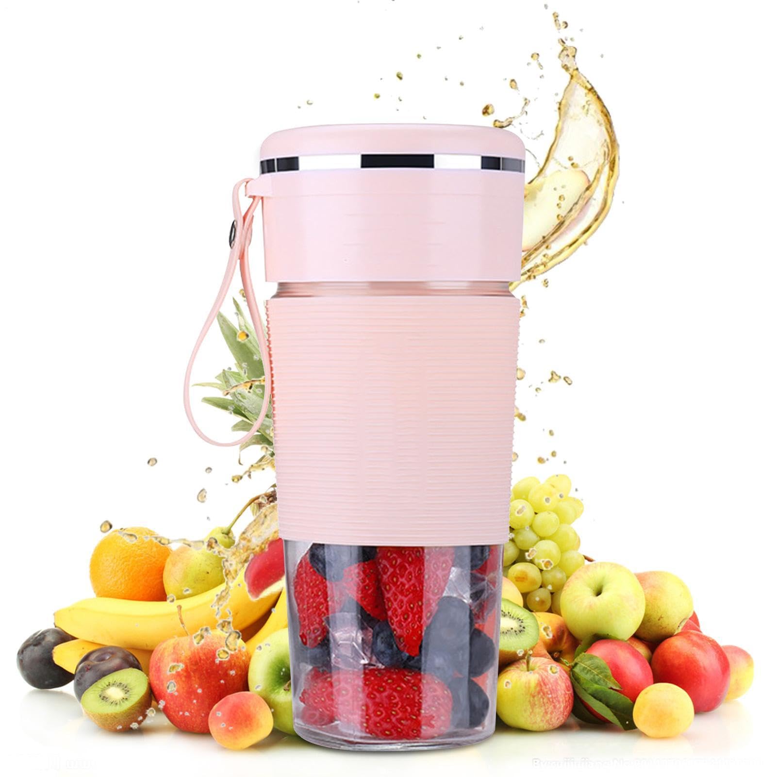 Mini presse-agrumes USB rechargeable avec deux lames inox pour smoothies