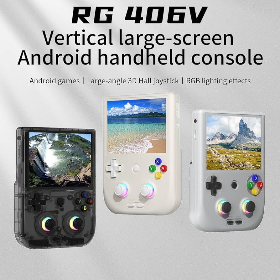 Amazon.com: GiipGoop RG406V Handheld Game Console RG 406V 4-inch