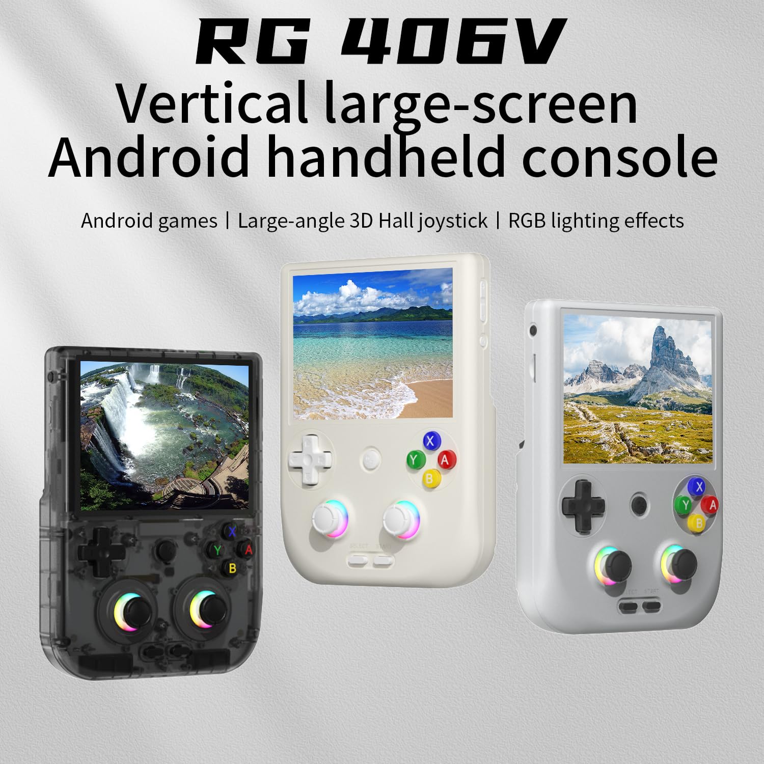 Console di gioco portatile RG406V Giochi precaricati RG 406V 4 pollici IPS Multi-touch Screen Console di gioco retrò 128G UFS2.2 Android 13 Emulatore retrò RG406V 5500mAh Batteria 1080p DP WIFI