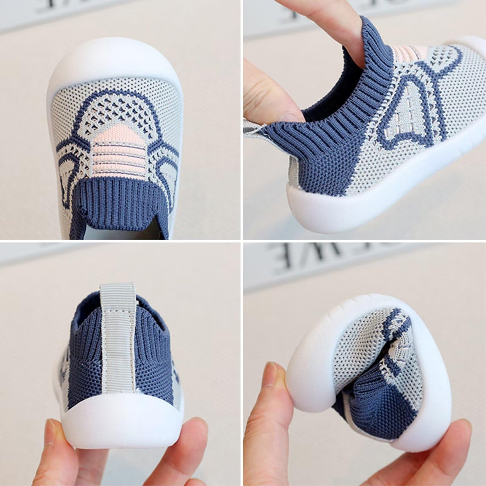 Chaussure Bébé Fille Garçon Premier Pas Chaussons de Marche pour bébés Chaussons respirants antidérapants Enfant Baskets