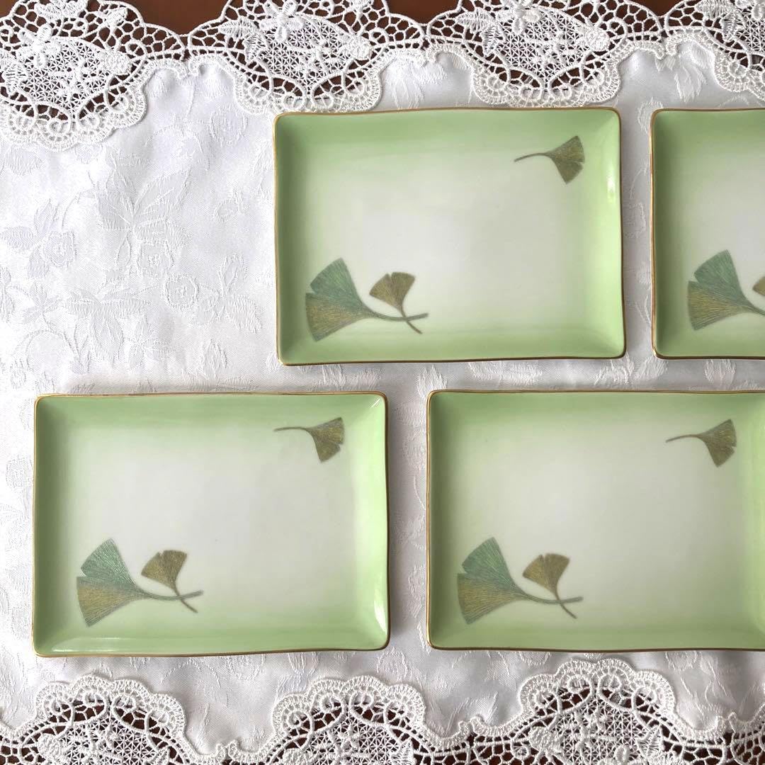 珍しい イチョウ型 皿 食器 古皿 レトロ 祭り 祝い 吉日 縁起物 銀杏