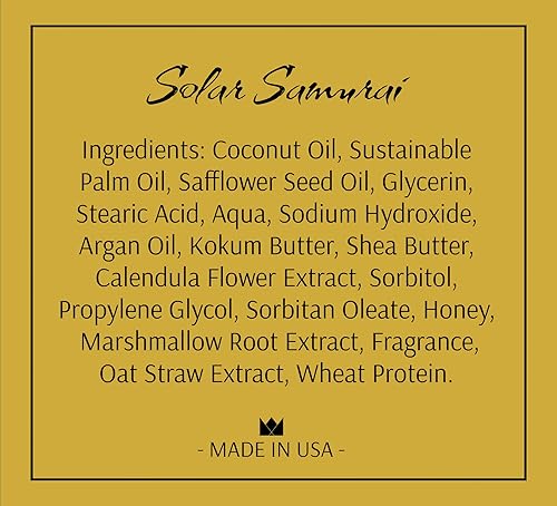 Miniatura 6 de Jabón de afeitar prémium para hombres. Alimentado con aceite de coco, manteca de karité y leche de cabra. 3.6 onzas (paquete de 1) (bárbaro)