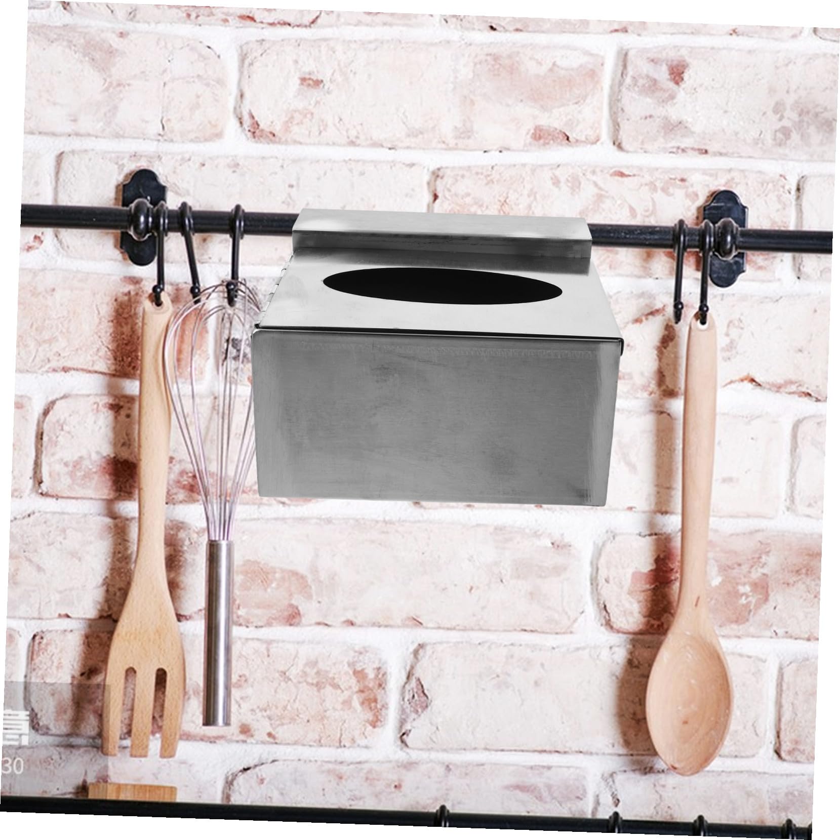 VICASKY Dispenser da Parete per Guanti USA e Getta in Acciaio Inossidabile Organizer Compatto per Cucina Laboratorio Ospedali e Ristoranti Supporto Resistente e Compatto per Box Guanti