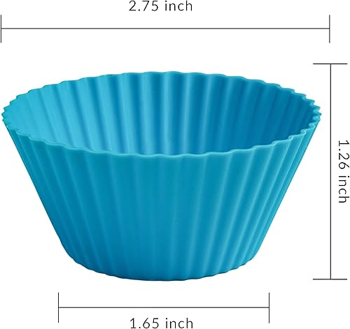 Miniatura 2 de Dalup Enterprises Tazas de hornear de la magdalena del silicón (18)