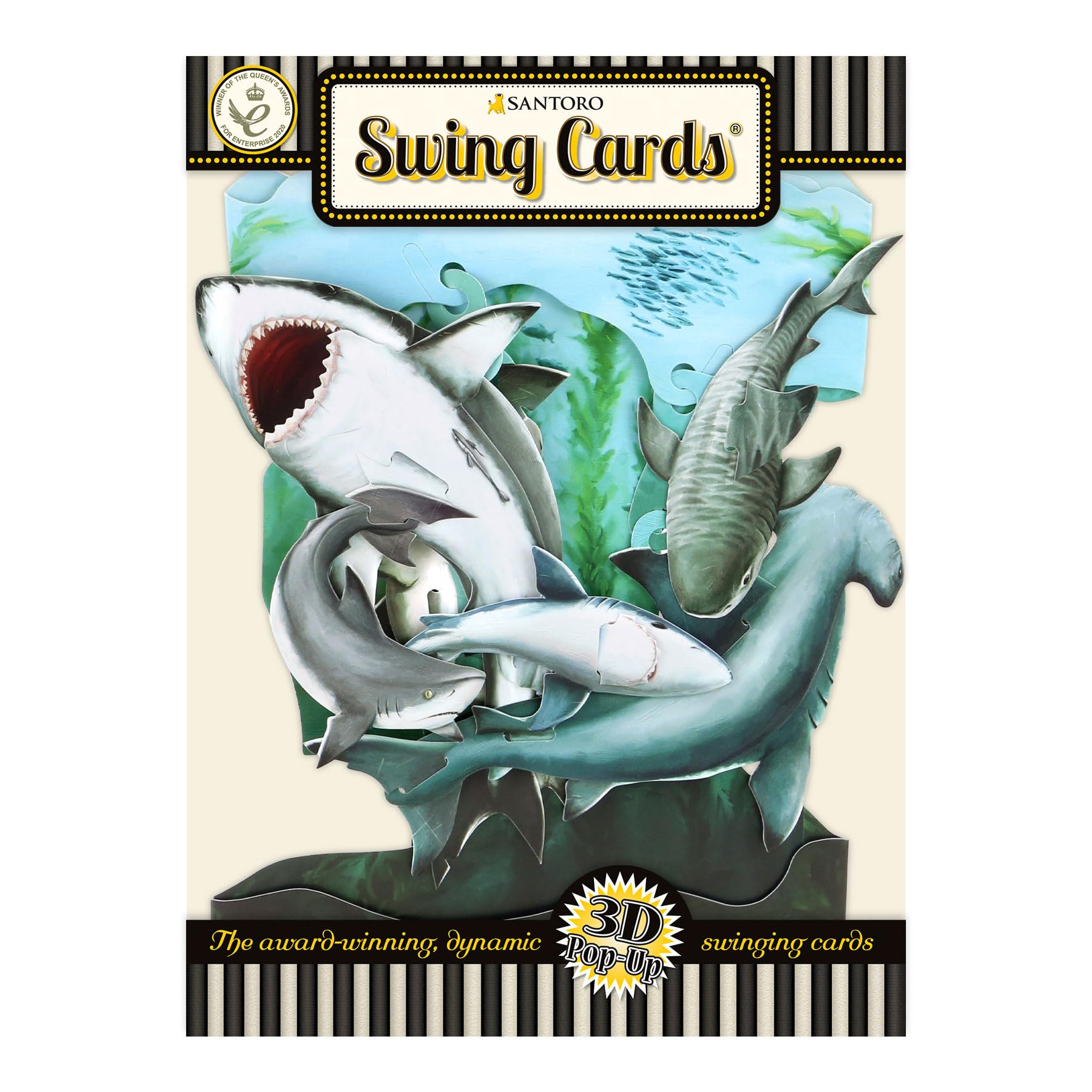 Biglietto Squalo Bianco 3D Pop-Up: Sorprendi Con Un Regalo Originale Per Compleanno O Grazie | Pop Card Express - 2