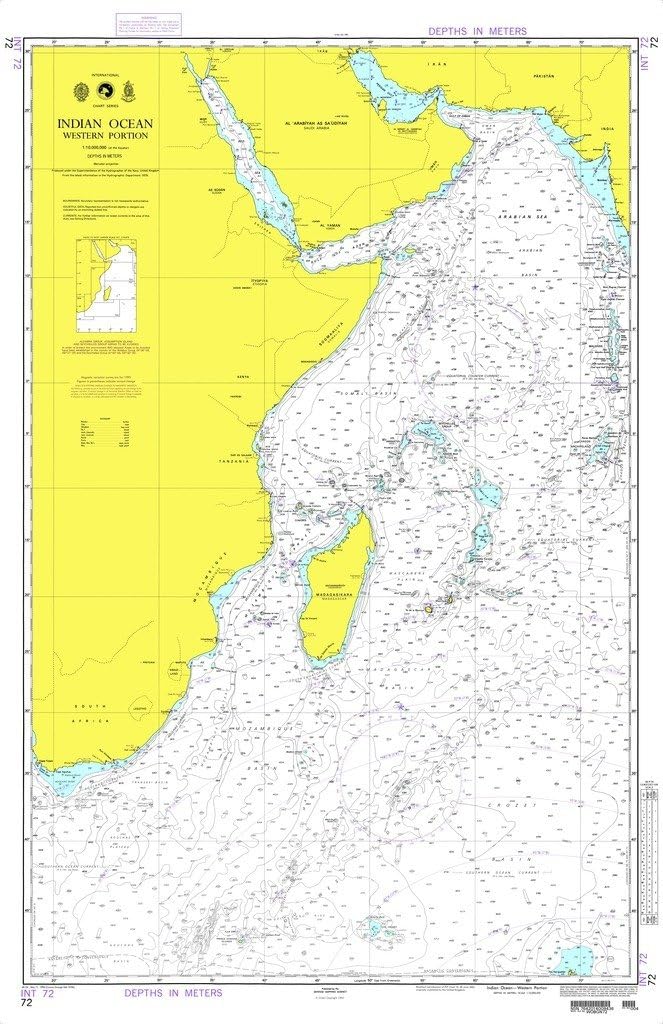 NGA Chart 72: Indian Ocean-Western Portion