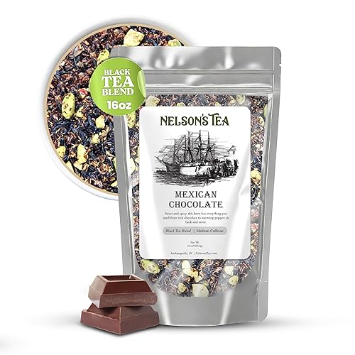 Miniatura 2 de Nelson's Tea - Chocolate blanco con fresa - Té blanco de hojas sueltas - Té negro, té blanco, capullos de rosa, escaramujos, cártamo, hoja de fresa,