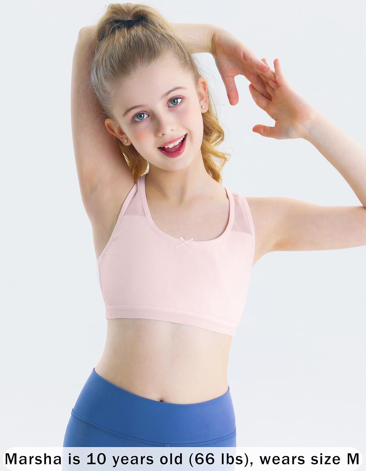 Training Bras for Girls 8-10 Seamless First Girls Bras 10-12 Years Old Racerback Sports Bras Ultra Breathable Comfort - Image 6
