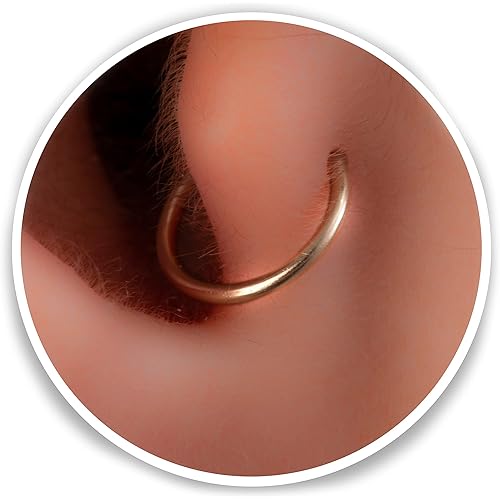 Tiny Gold tragus hoop - 20 gauge snug tragus piercing thin tragus ring - Gold filled tragus jewelry (gold, gold-filled)
