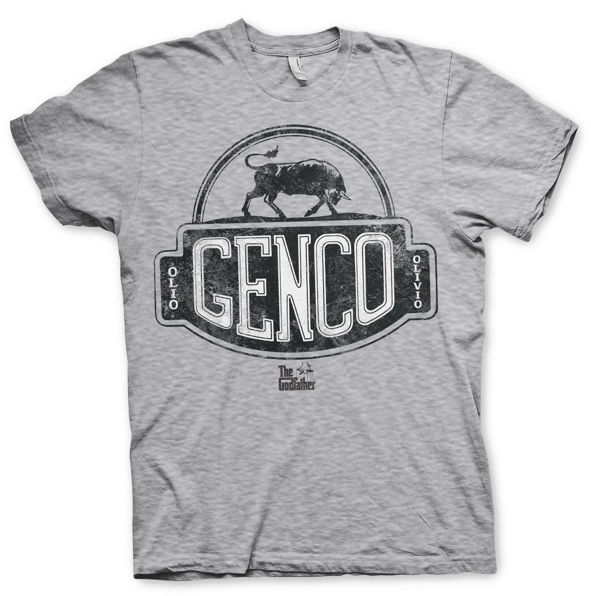 The Godfather Officially Licensed Merchandise GENCO Olive Oil T-Shirt (H.Grey), Large