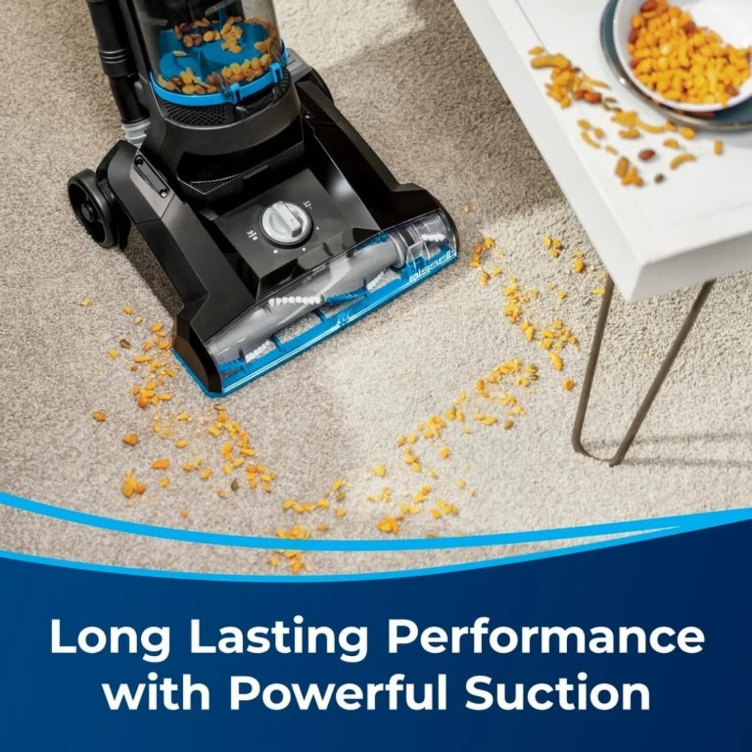 BIISSELLL PowerForce Helix Bagless Upright Vacuum, Pet-Friendly, Powerful Suction for Carpet, Tile & Hardwood, Lightweight Design, Washable Filters, Scatter-Free Technology