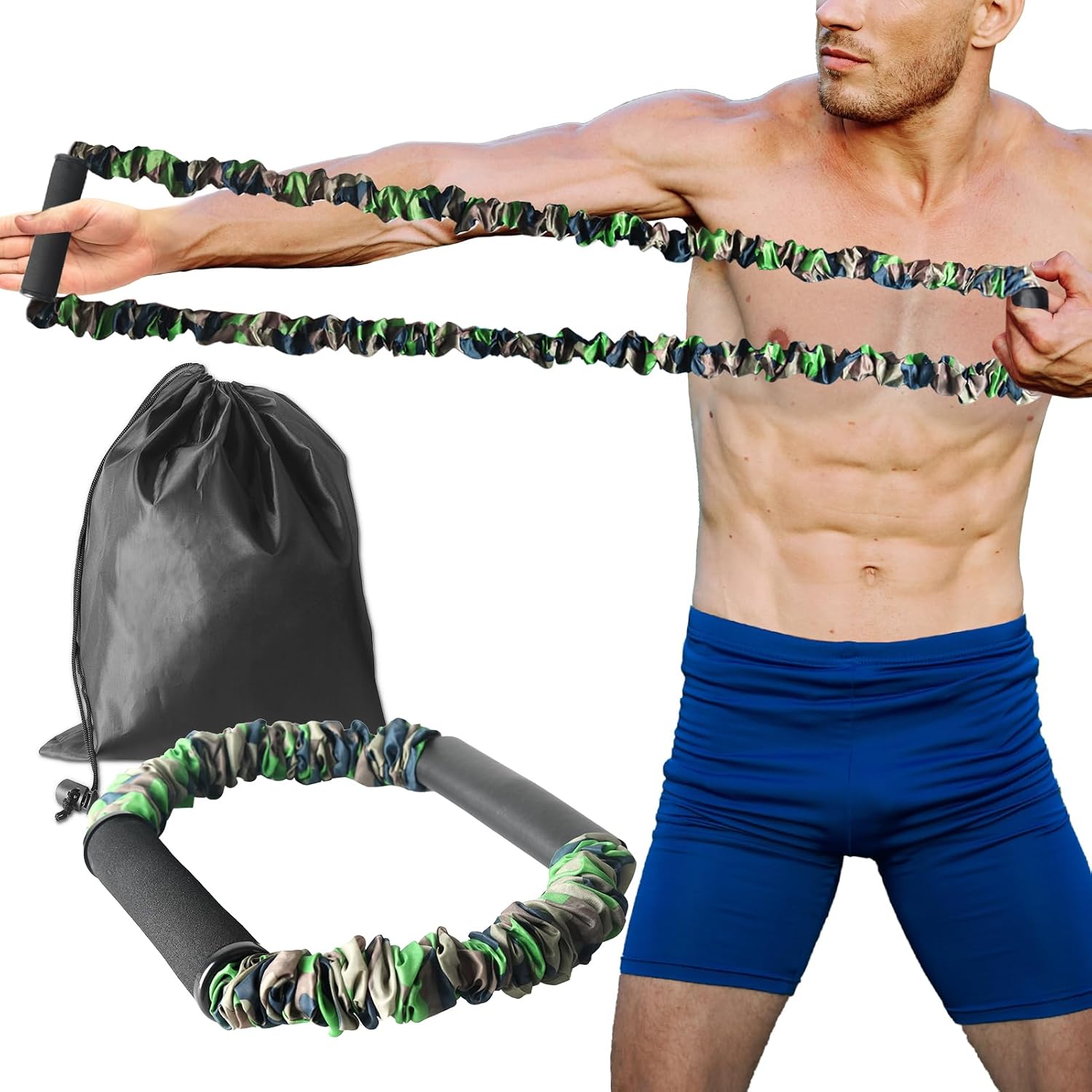 Archery Bow Trainer, 25 35 45 Lbs Archery Band Draw Exerciser Training, Rubber Strength Training Bands for Recurve Bow Compound Shooting Beginner Experts