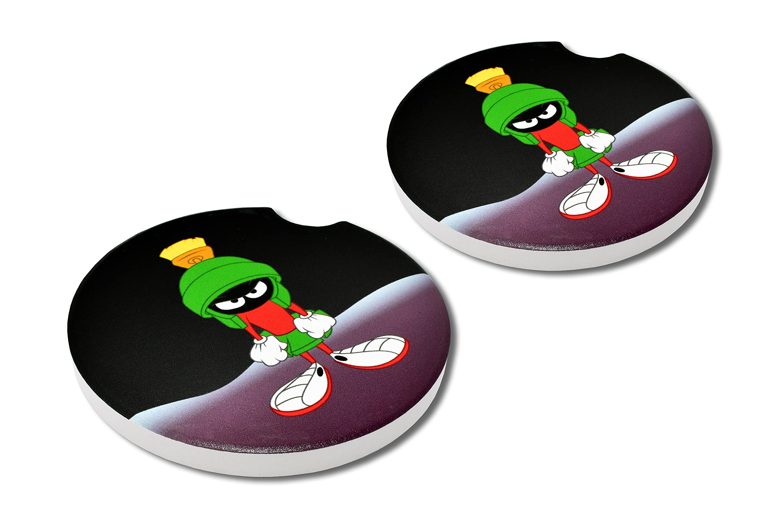 Elektroplate Officially Licensed Looney Tunes Marvin The Martian Automotive Ceramic Coasters (2.6
