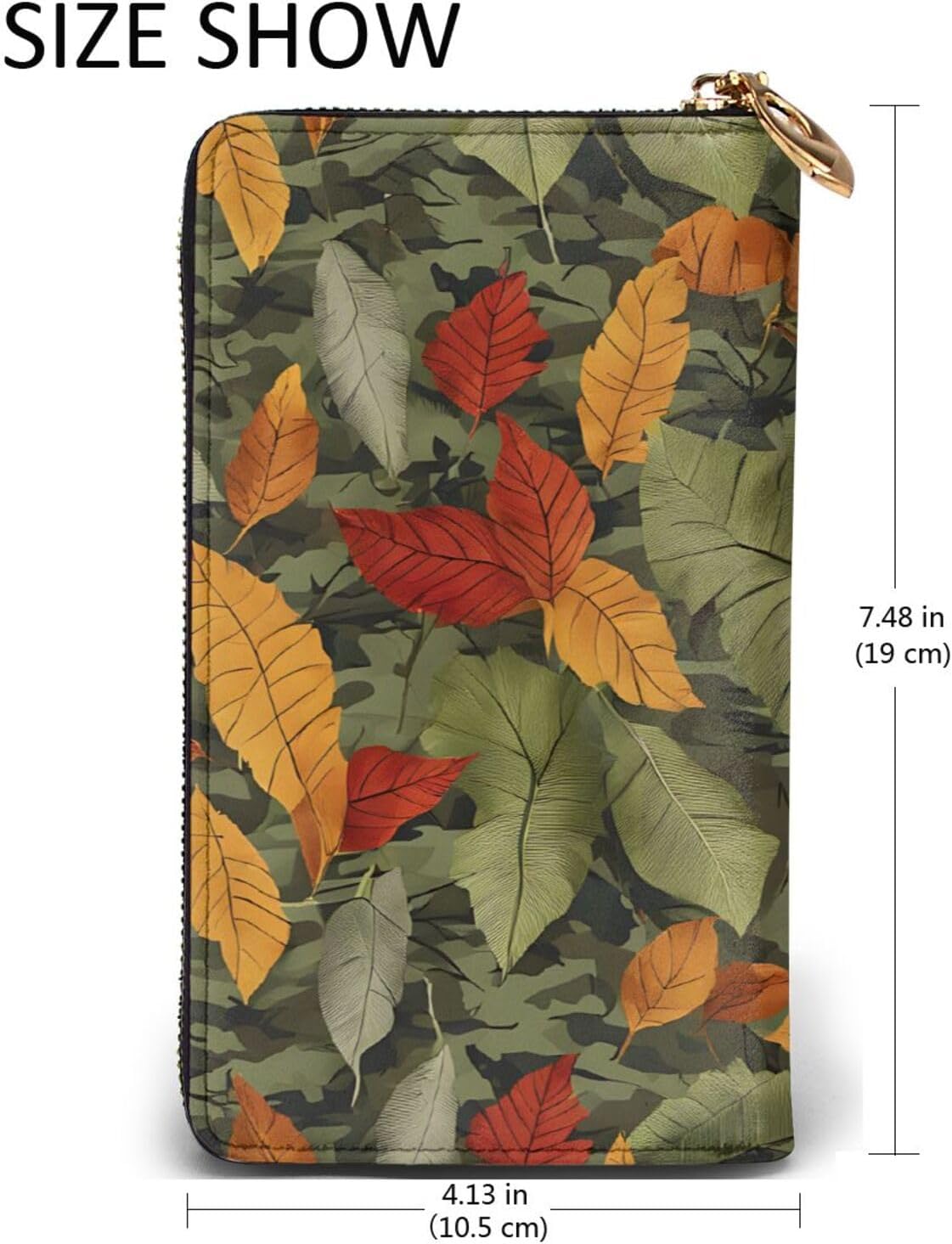 Camoflaugefull Width Double-Sided Printed Long Wallet Is A Must-Have For Travel, Portable And Easy To Store In One