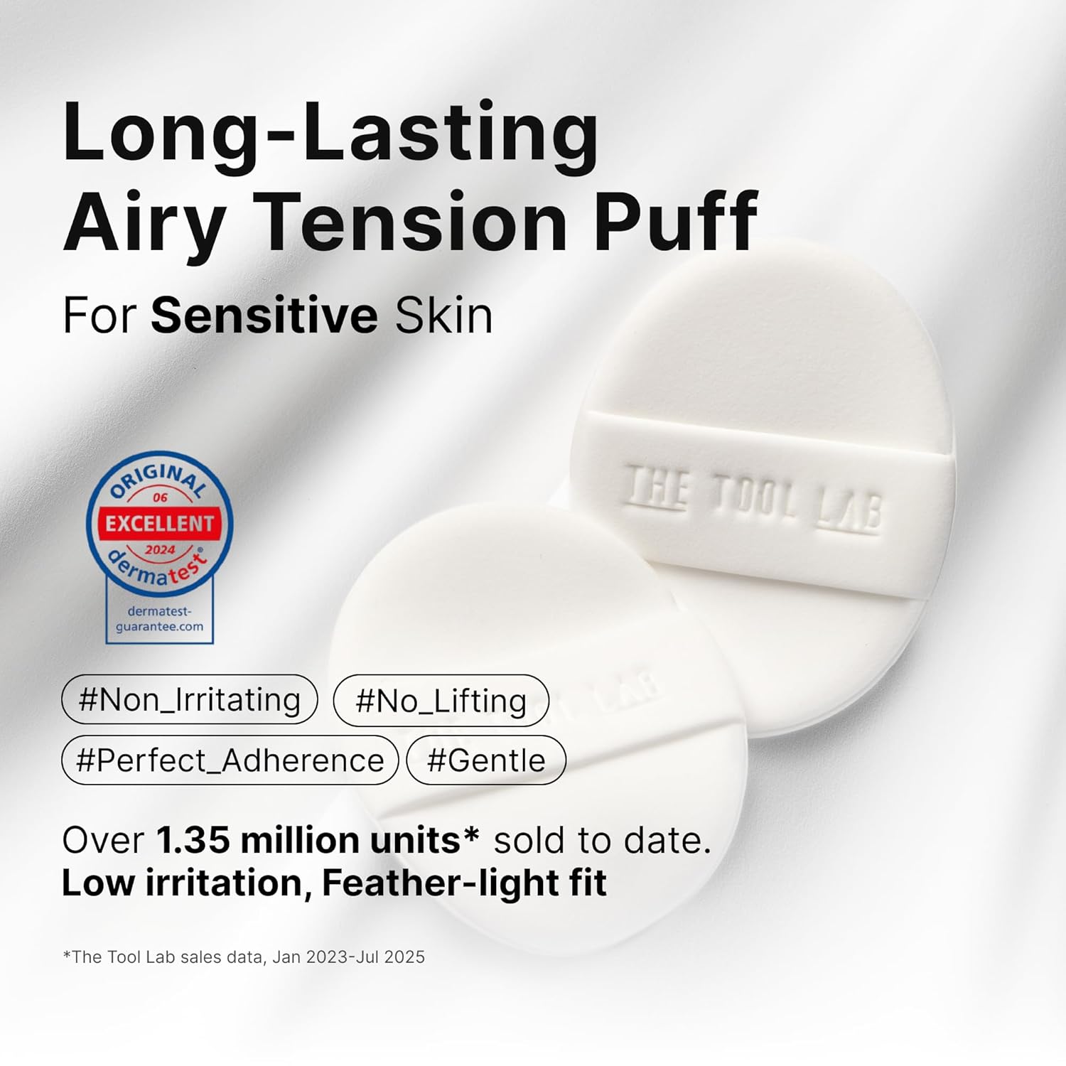 THE TOOL LAB Long-lasting Tension Puff 4P Set, Glow + Cover + Airy + Aqua, Liquid Cushion Foundation, Rubycell Makeup Sponge for Hydrating & Smooth Coverage, Korean Makeup (4P, 2.6 inch, Oval) - Image 6