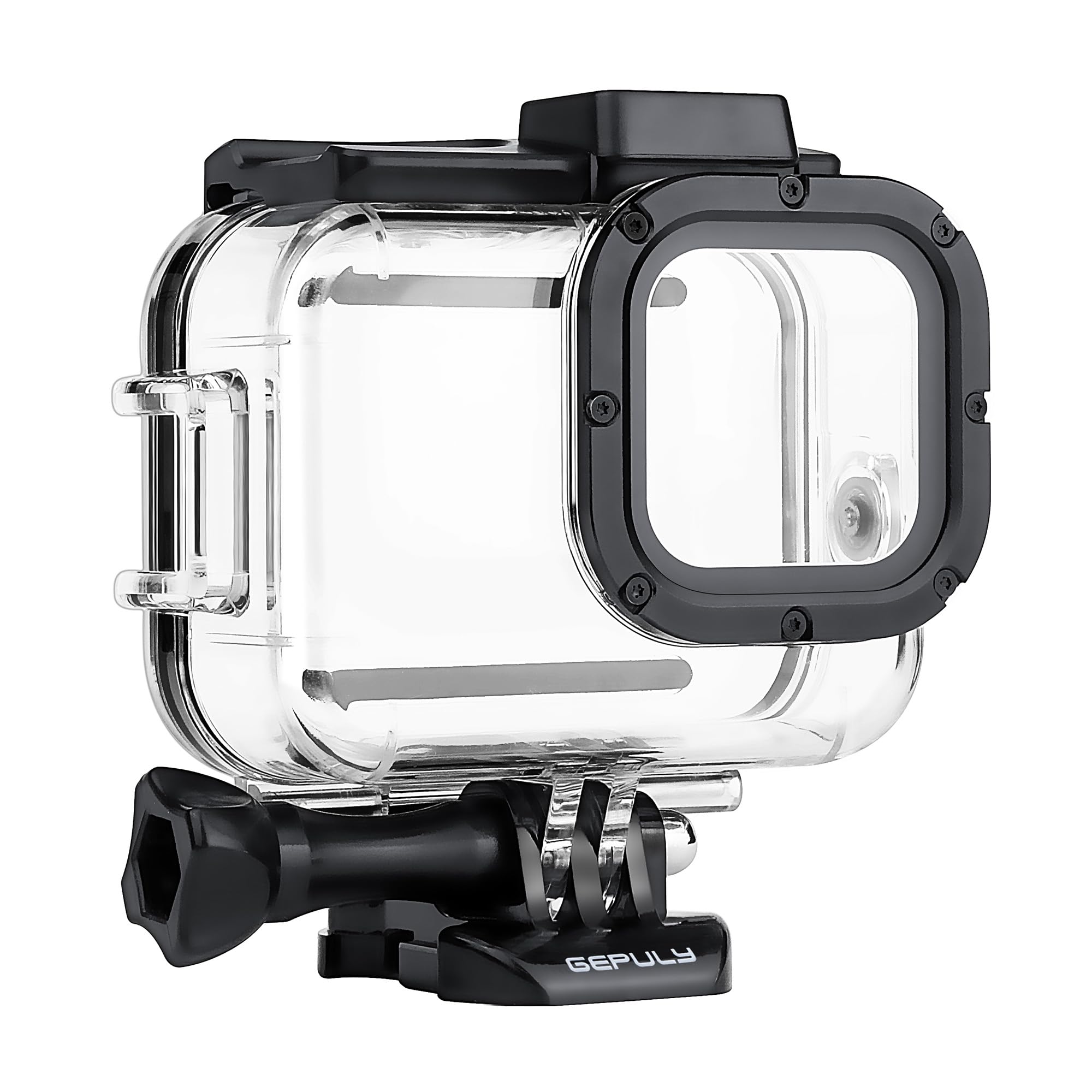 GEPULY 60M(196ft) Waterproof Housing Case For GoPro Hero Black,Protective  Underwater Diving Housing Shell With Cold Shoe Adapters