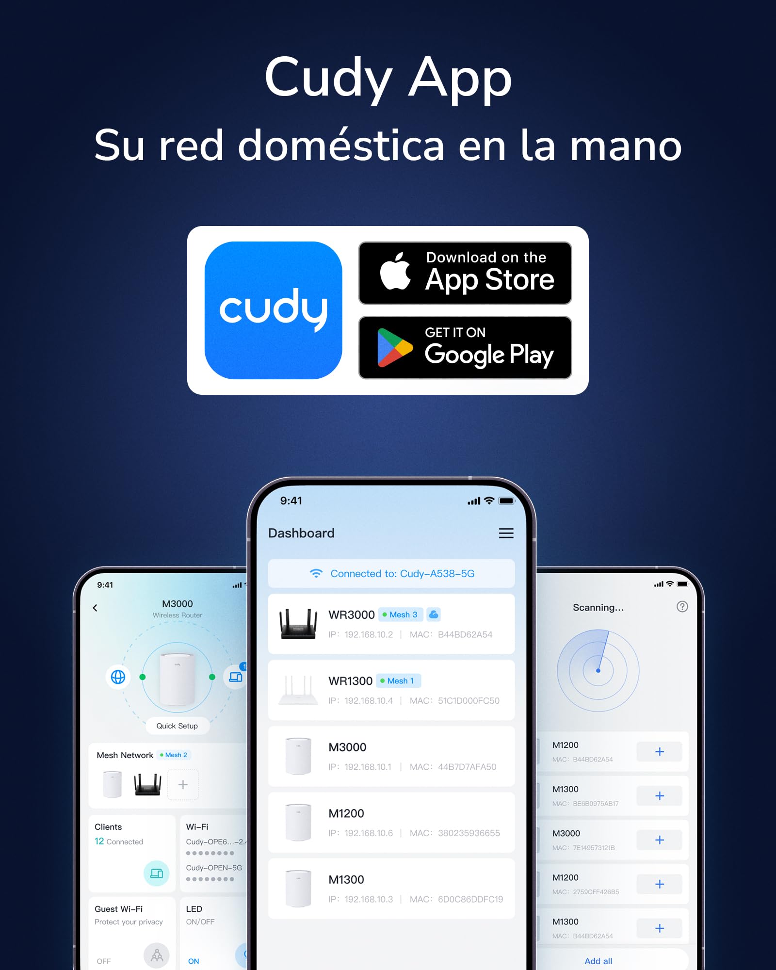 Cudy AX3000 WiFi 6 Router 2.5G con Alimentación PoE y Puerto USB, 3000Mbps Doble Banda, MU-MIMO, WireGuard, VPN CompatibleCudy Mesh y App, WR3000P