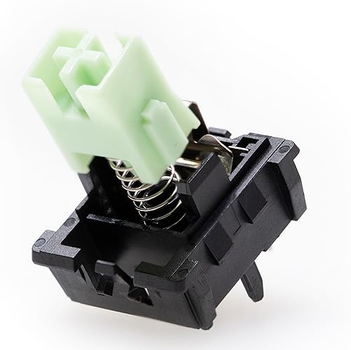 Miniatura 7 de KPREPUBLIC LICHIC XCJZ Cyan Wasabi V2 Switch 1.94 oz SMD Lineal Qingjie Interruptores para teclado mecánico MX Stem 5pin Nylon MPA C5G POM 1.48 oz