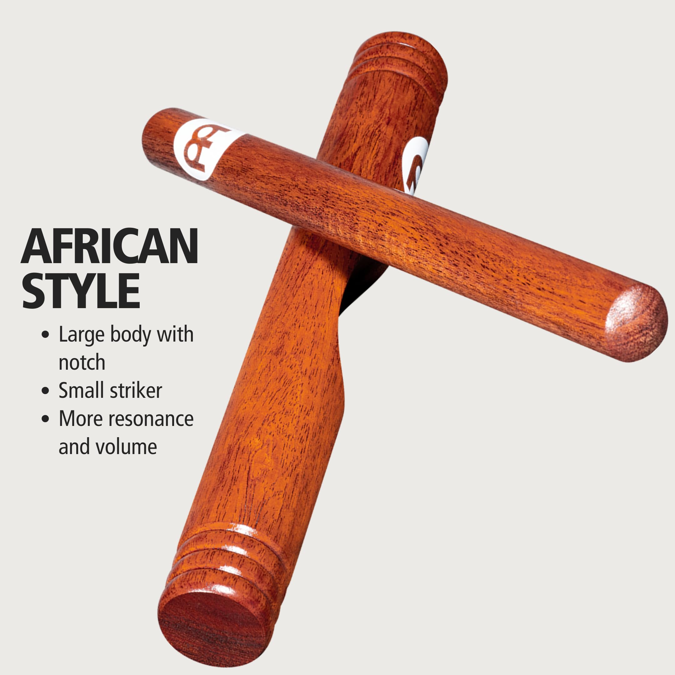 Meinl Percussion CL2RW - Tambor de hendidura de madera color rojo