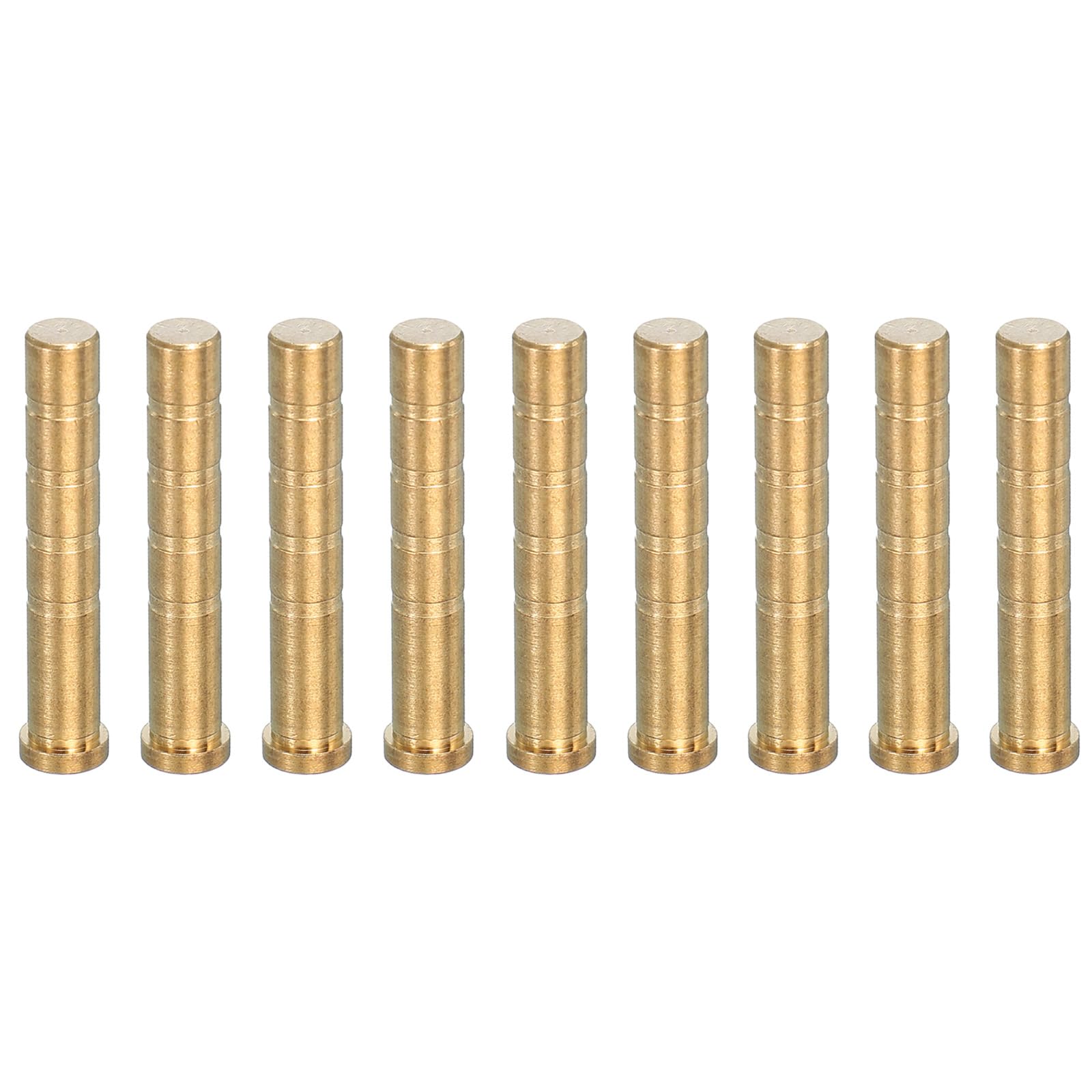 PATIKIL Insert en Laiton pour flèche d'archerie de 100 Grains, 9 Packs d'inserts à vis en Laiton cuivre pour flèches en Carbone de 6,2 mm / 0,244 Pouce