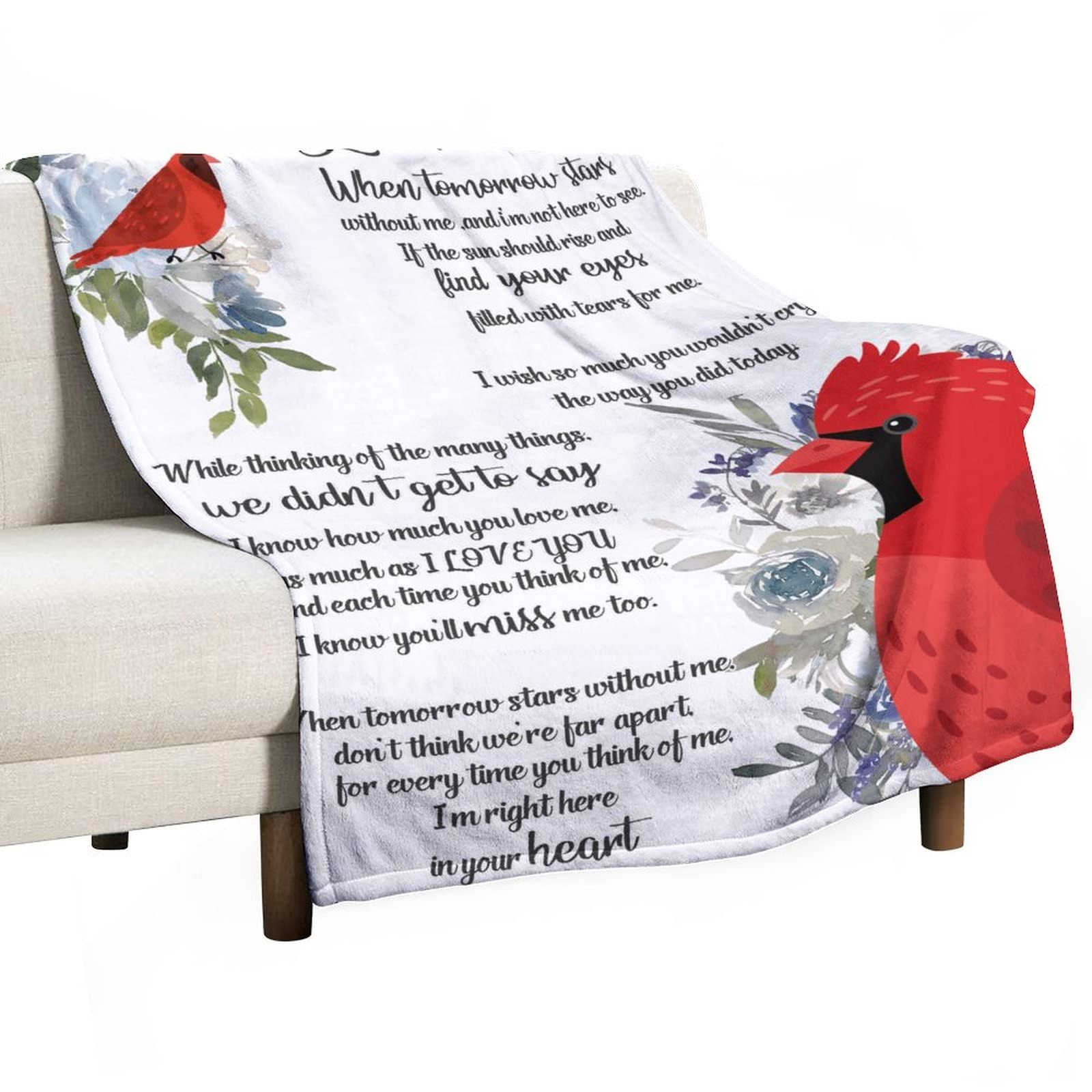 Couverture personnalisée photo Letter From Heaven | Un plaid commémoratif doux