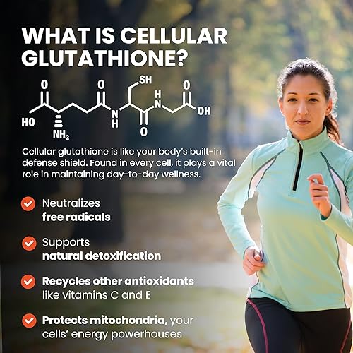 Miniatura 7 de CONTINUAL - G Cápsulas de gliceína de 400 mg | Suplemento de glutatión potenciador celular | Potente apoyo antioxidante | Suministro para 90 días