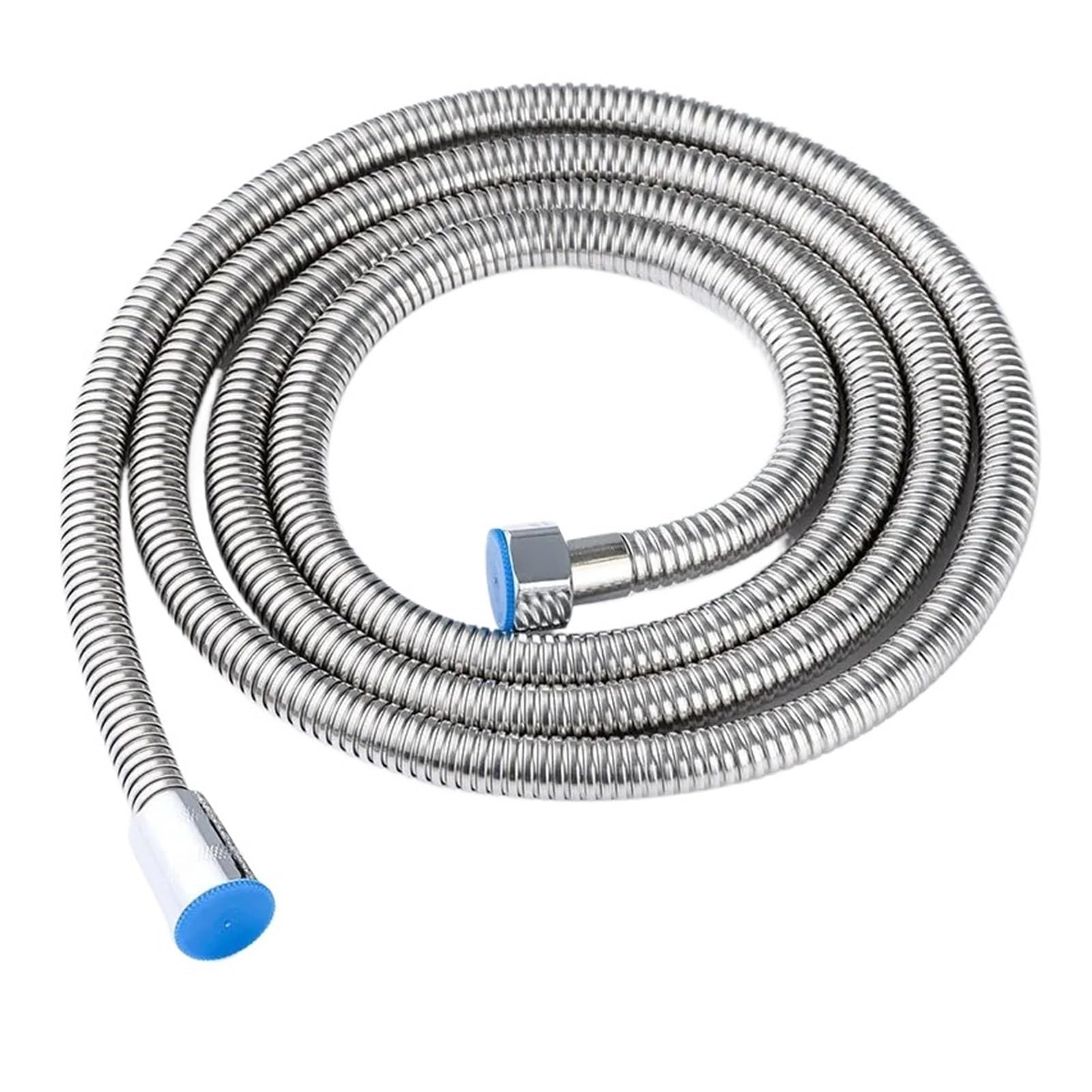 Vlqxkdpoi Sliver Shower Hose,1.5/2M Black Sus 304 Flexible Hose Long Bathroom Water Extension Plumbing Pipe Pulling Tube Bath Accessories(Black,.5M)(,1.5M)