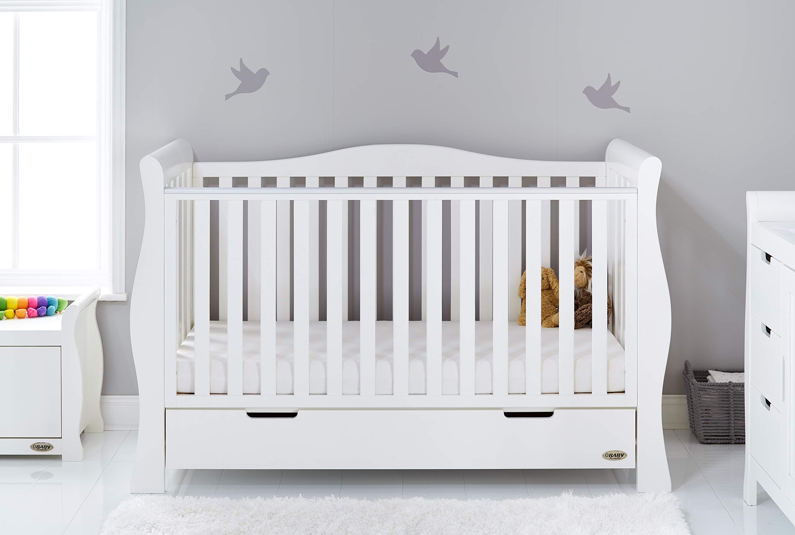 oak sleigh cot bed