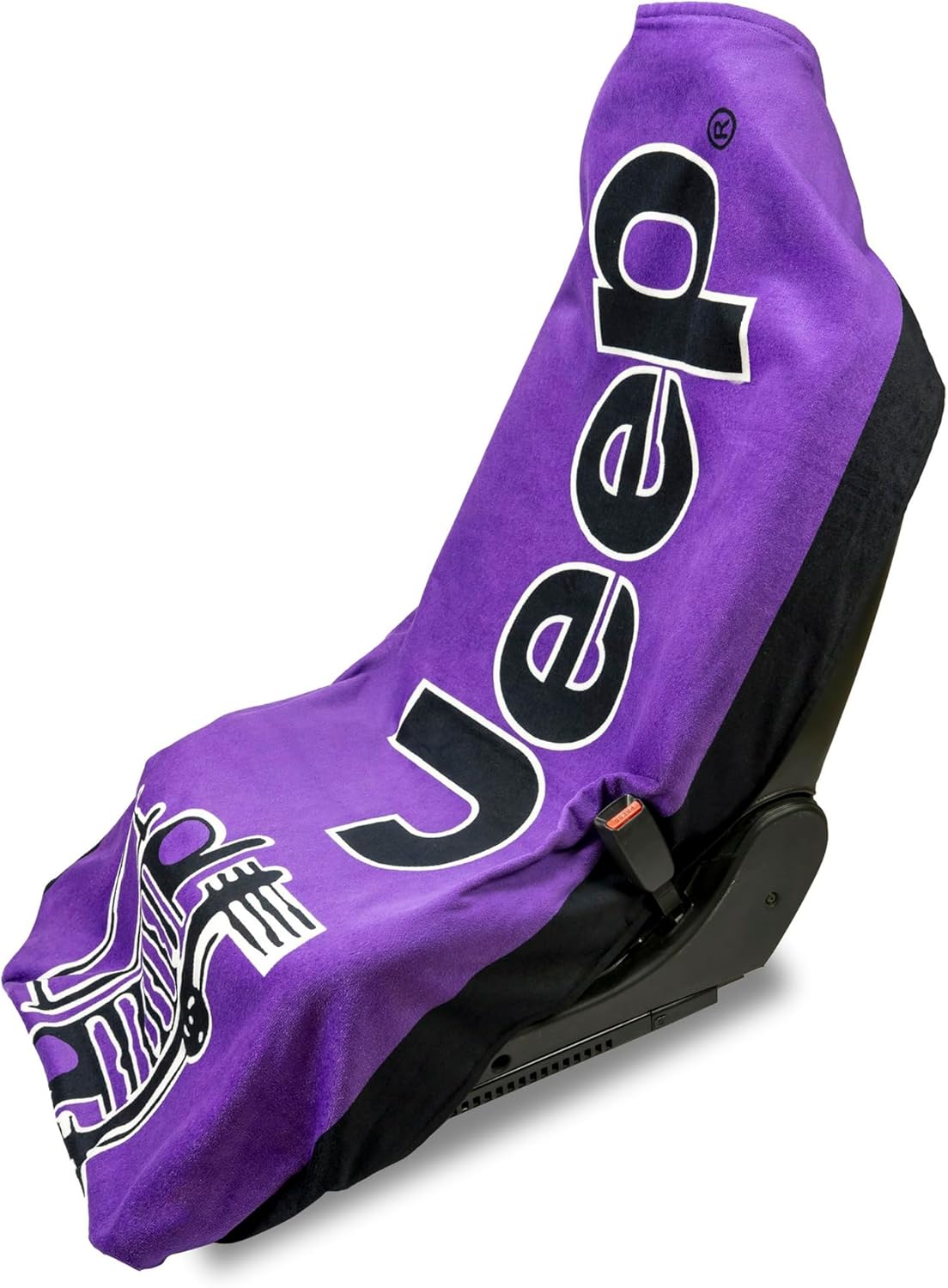 Seat Armour Jeep Seat Towel - Universal Fit Soft Machine Washable Jeep Towel - Easy Install, Multipurpose Towel2Go Seat Cover for Jeep - Purple