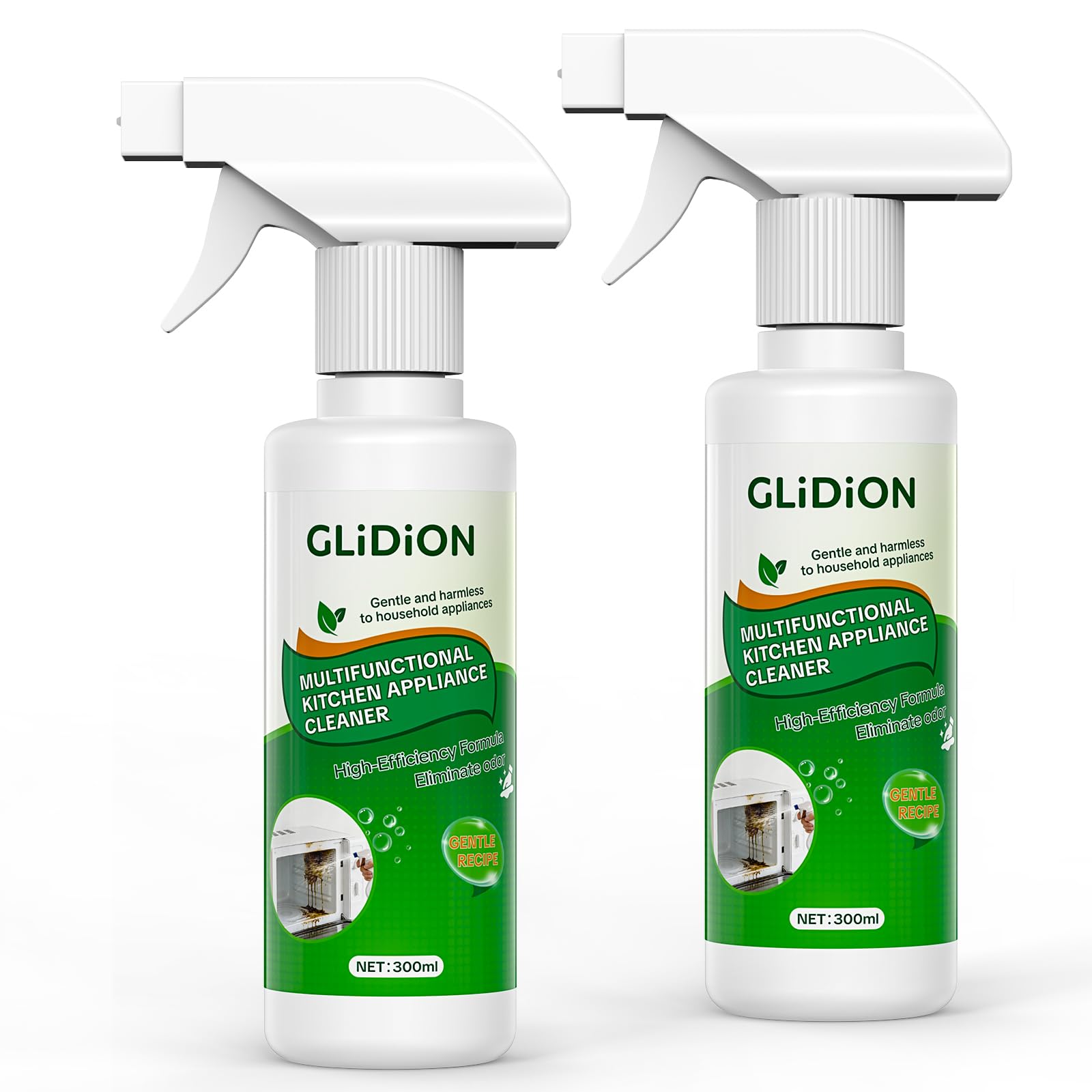 Kitchen Appliance Degreaser Cleaner, Foam Sprayer, 10.1 Fl Oz *2PCS