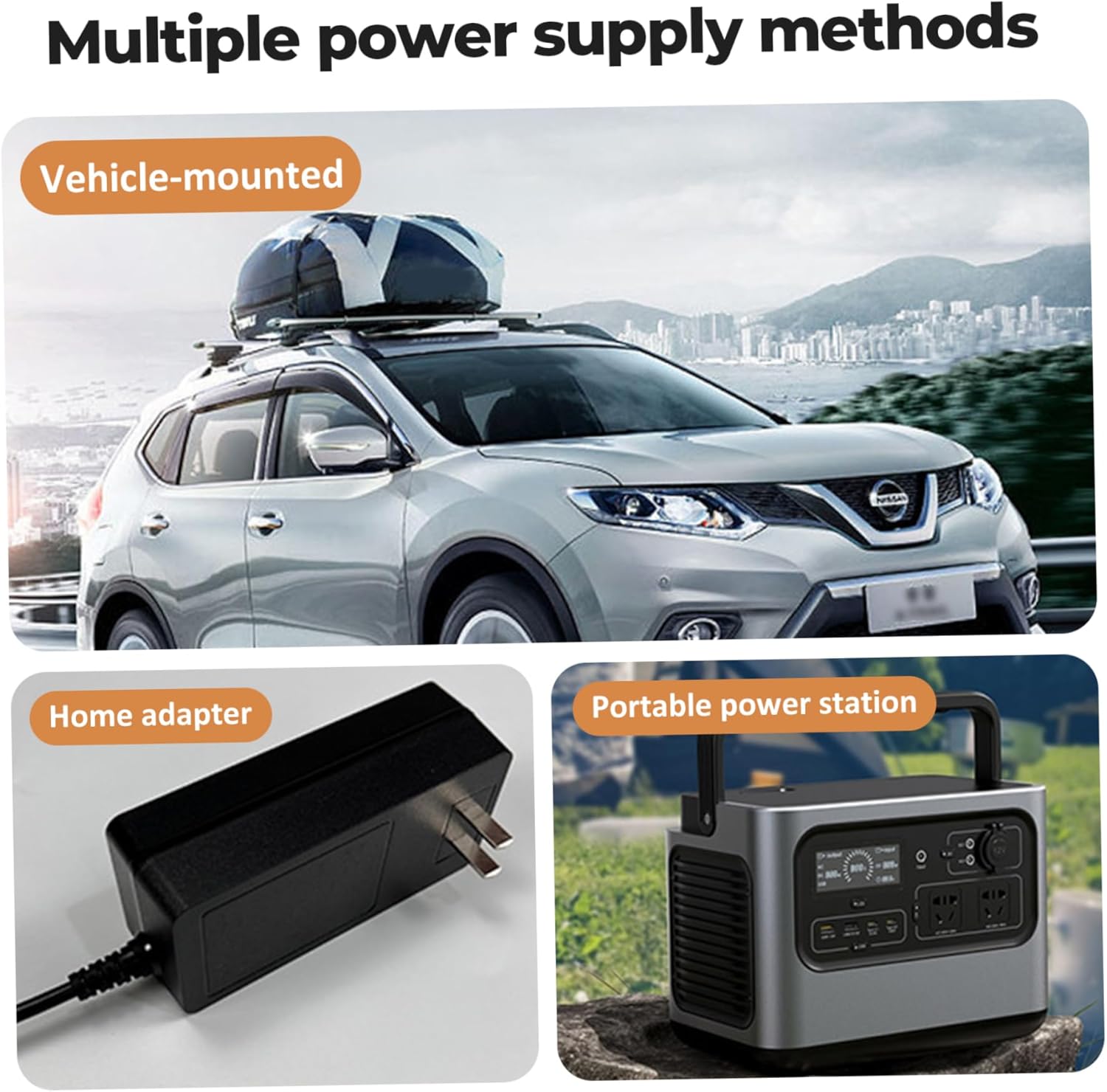 12v Heated Blanket, Car Heated Blanket, Car Warm Soft Double Side 12v Electric with 3 Timer and 9 Heat Settings for Winter SUV RV Camping 63x31.5 inch Grey