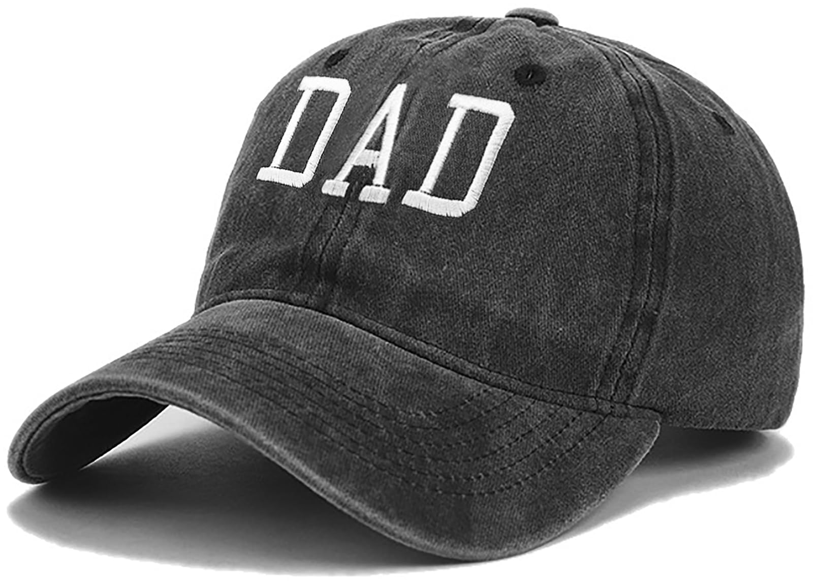 Gorra de béisbol para mujeres y hombres, ajustable, vintage, de algodón lavado, desgastado, gorra de béisbol con cierre a presión, Papá