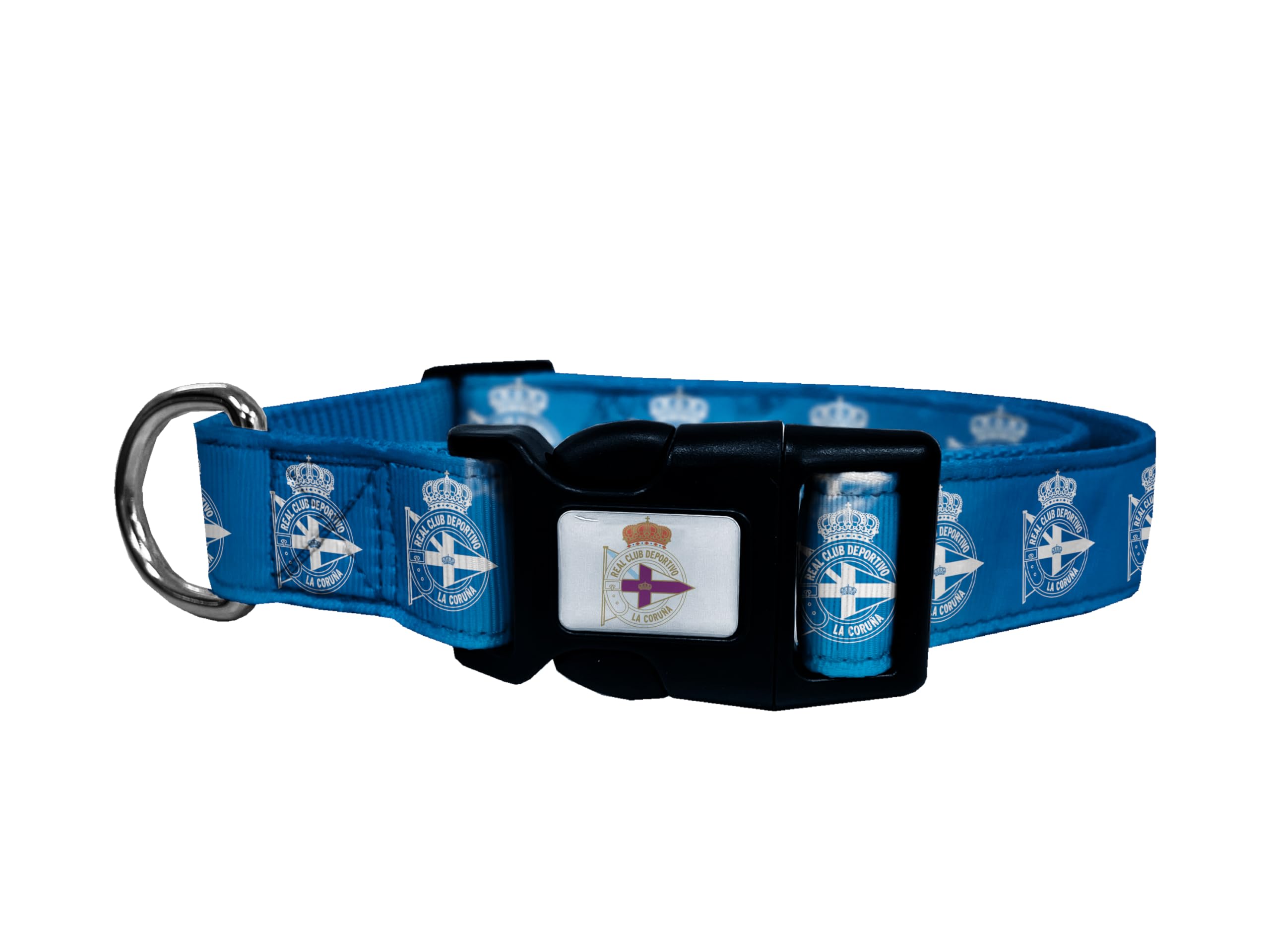 Deportivo de la Coruña Colla Accesoiros para Mascotas Talla L Azul Oficial