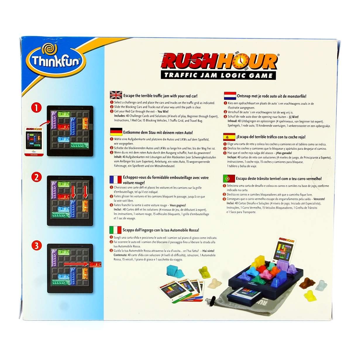 ThinkFun Rush Hour Bambini e Adulti Gioco da tavolo di apprendimento, versione multilingue