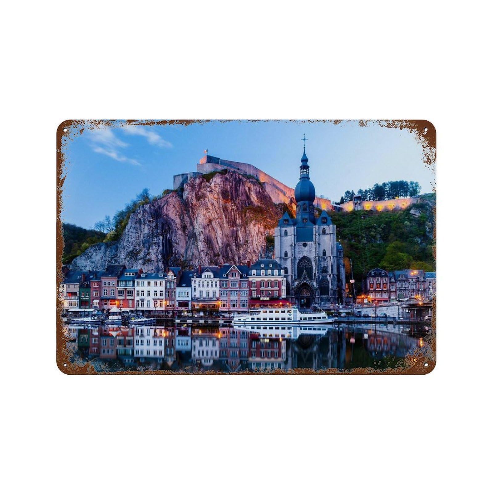 xiaoxiaoshen Real Photo Belgium Decor Europe Wall Decor Art Metal Tin Poster Modern Home Decor Art Home Bar Shop Decorations Vintage Sign 20x30cm