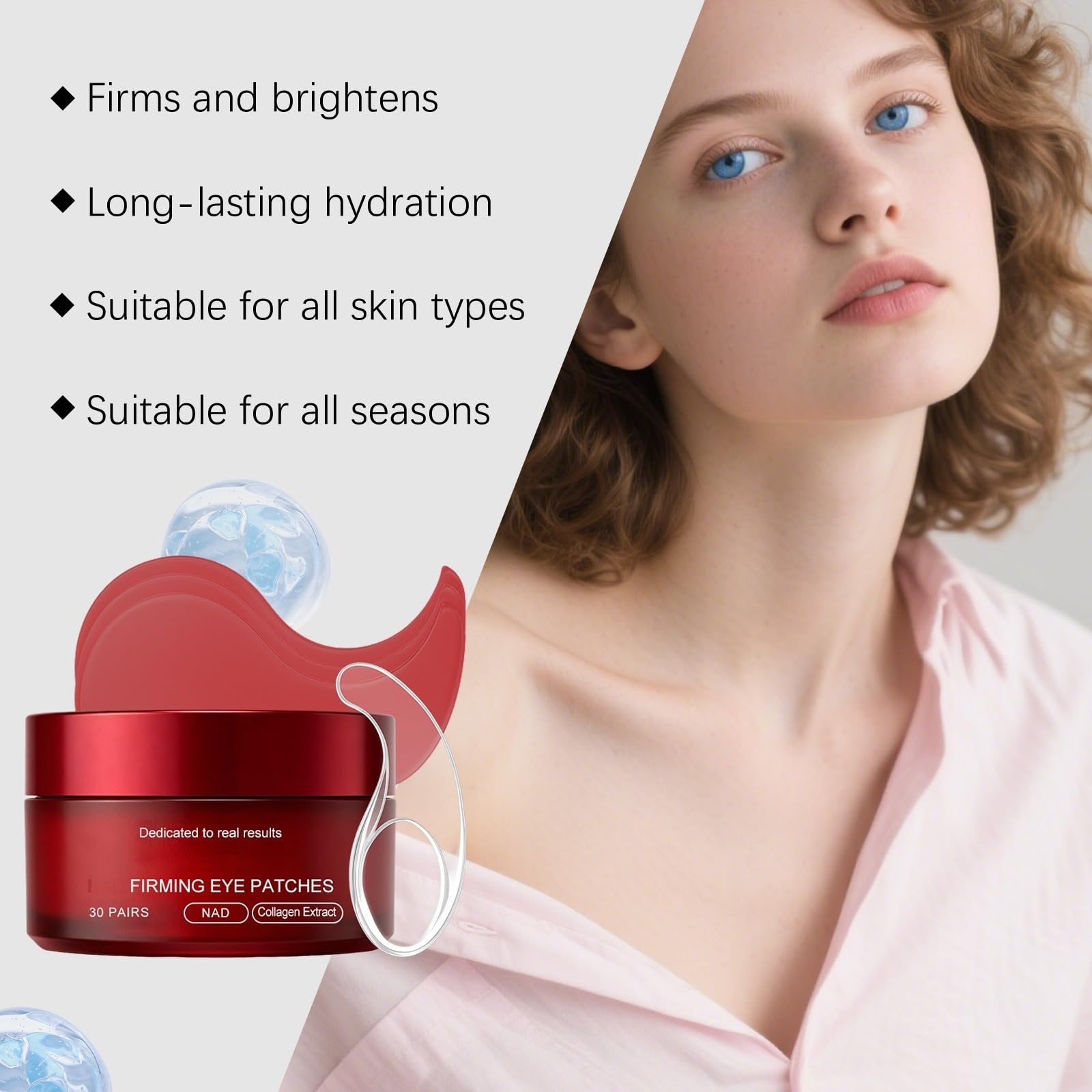 Anti-Dark Circles Eye Patch – Collagen, Eye Mask for Lightening and Hydration