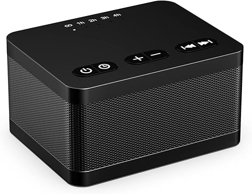 DailyBody Máquina de sonido de ruido blanco con 30 sonidos relajantes, 36 niveles de volumen, 5 temporizadores y función de memoria, bloquea