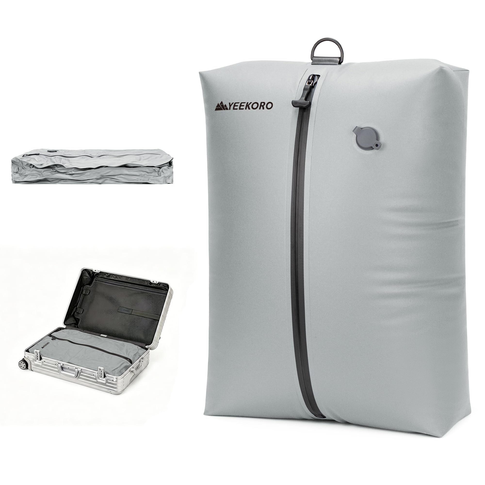 YEEKORO Vacuum Bag for Travel, Professional Vacuum Compression Bags, IPX8 Waterproof Reusable Anti Tear Space Saver Vacuum Storage Bags for Suitcase Luggage Travel